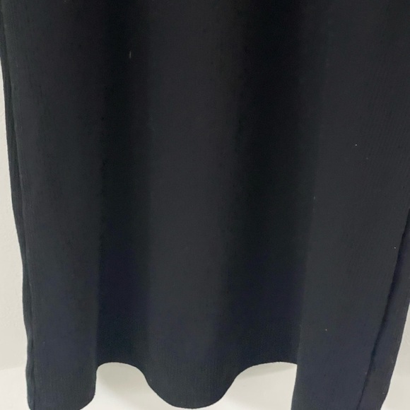 Madewell Womens XS Black Ribbed Knit Bodycon Long Sleeve Elastane Blend Dresss - Picture 6 of 7